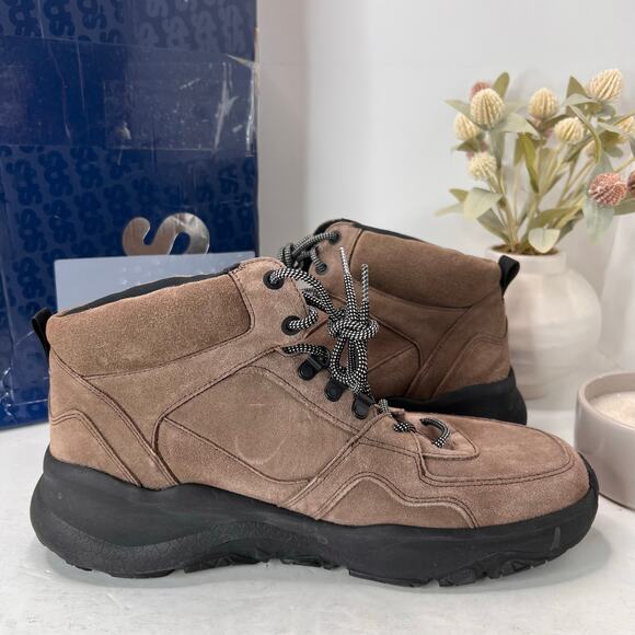 SAS Hi Country-Y Hiking Leather Water Resistant Boot Almond Brown Men 12M - Picture 7 of 11